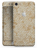 The Grungy Tan Slanted Lines - Skin-kit for the iPhone 8 or 8 Plus