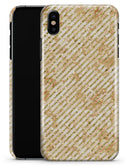 The Grungy Tan Slanted Lines - iPhone X Clipit Case