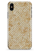 The Grungy Tan Slanted Lines - iPhone X Clipit Case
