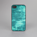 The Grungy Teal Chipped Concrete Skin-Sert for the Apple iPhone 4-4s Skin-Sert Case