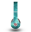 The Grungy Teal Chipped Concrete Skin for the Beats by Dre Original Solo-Solo HD Headphones