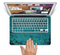 The Grungy Teal Surface Skin Set for the Apple MacBook Pro 13"   (A1278)