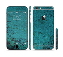 The Grungy Teal Surface Sectioned Skin Series for the Apple iPhone 6s Plus