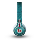 The Grungy Teal Surface Skin for the Beats by Dre Mixr Headphones