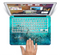 The Grungy Teal Surface V3 Skin Set for the Apple MacBook Pro 13"   (A1278)