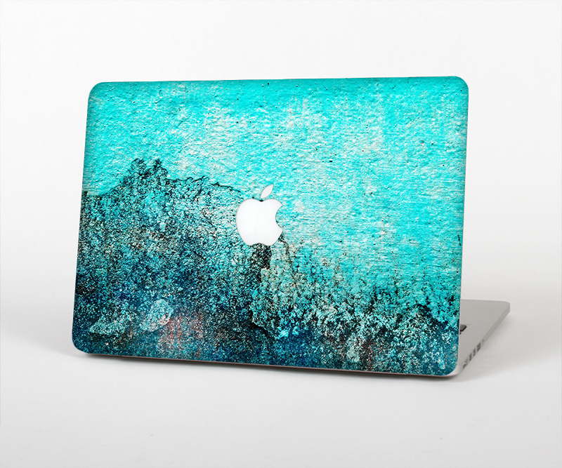 The Grungy Teal Surface V3 Skin Set for the Apple MacBook Pro 15" with Retina Display