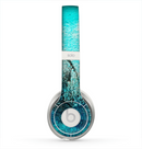 The Grungy Teal Surface V3 Skin for the Beats by Dre Solo 2 Headphones