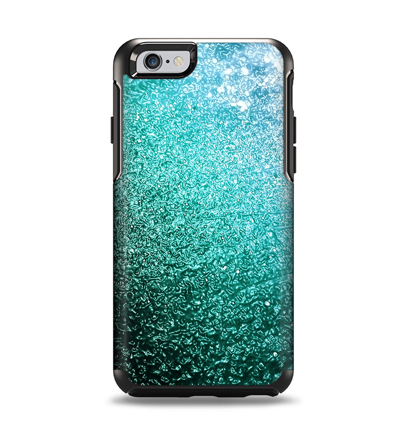 The Grungy Teal Texture Apple iPhone 6 Otterbox Symmetry Case Skin Set