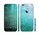 The Grungy Teal Texture Sectioned Skin Series for the Apple iPhone 6s Plus