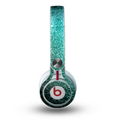 The Grungy Teal Texture Skin for the Beats by Dre Mixr Headphones