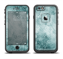 The Grungy Teal Wavy Abstract Surface Apple iPhone 6/6s LifeProof Fre Case Skin Set