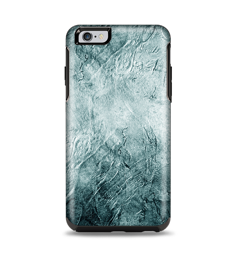 The Grungy Teal Wavy Abstract Surface Apple iPhone 6 Plus Otterbox Symmetry Case Skin Set
