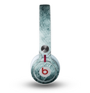The Grungy Teal Wavy Abstract Surface Skin for the Beats by Dre Mixr Headphones