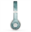 The Grungy Teal Wavy Abstract Surface Skin for the Beats by Dre Solo 2 Headphones