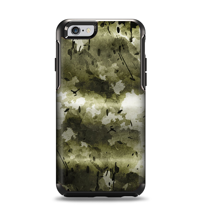 The Grungy Vivid Camouflage Apple iPhone 6 Otterbox Symmetry Case Skin Set