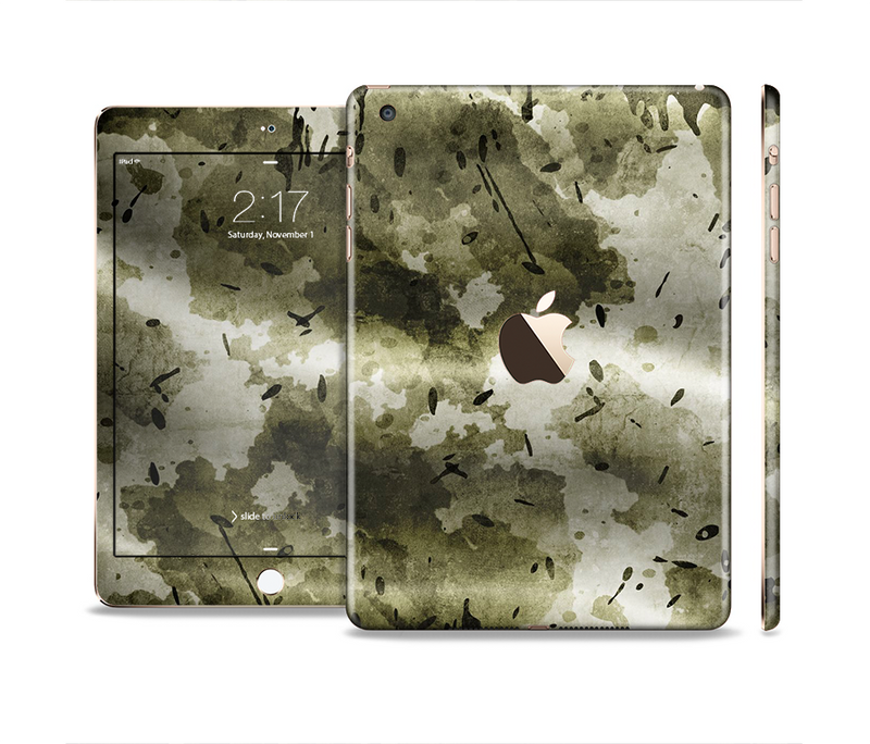 The Grungy Vivid Camouflage Full Body Skin Set for the Apple iPad Mini 3