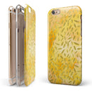 The Grungy Yellow Watercolor Under a Microscope iPhone 6/6s or 6/6s Plus 2-Piece Hybrid INK-Fuzed Case