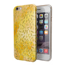 The Grungy Yellow Watercolor Under a Microscope iPhone 6/6s or 6/6s Plus 2-Piece Hybrid INK-Fuzed Case