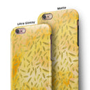 The Grungy Yellow Watercolor Under a Microscope iPhone 6/6s or 6/6s Plus 2-Piece Hybrid INK-Fuzed Case