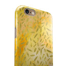 The Grungy Yellow Watercolor Under a Microscope iPhone 6/6s or 6/6s Plus 2-Piece Hybrid INK-Fuzed Case