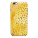 The Grungy Yellow Watercolor Under a Microscope iPhone 6/6s or 6/6s Plus 2-Piece Hybrid INK-Fuzed Case