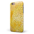 The Grungy Yellow Watercolor Under a Microscope iPhone 6/6s or 6/6s Plus 2-Piece Hybrid INK-Fuzed Case