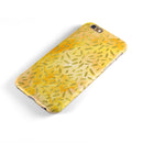 The Grungy Yellow Watercolor Under a Microscope iPhone 6/6s or 6/6s Plus 2-Piece Hybrid INK-Fuzed Case