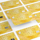 The Grungy Yellow Watercolor Under a Microscope - Premium Protective Decal Skin-Kit for the Apple Credit Card