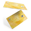 The Grungy Yellow Watercolor Under a Microscope - Premium Protective Decal Skin-Kit for the Apple Credit Card