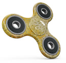The Grungy Yellow Watercolor Under a Microscope Full-Body Fidget Spinner Skin-Kit