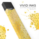 The Grungy Yellow Watercolor Under a Microscope - Premium Decal Protective Skin-Wrap Sticker compatible with the Juul Labs vaping device