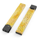 The Grungy Yellow Watercolor Under a Microscope - Premium Decal Protective Skin-Wrap Sticker compatible with the Juul Labs vaping device