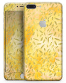 The Grungy Yellow Watercolor Under a Microscope - Skin-kit for the iPhone 8 or 8 Plus