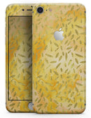 The Grungy Yellow Watercolor Under a Microscope - Skin-kit for the iPhone 8 or 8 Plus