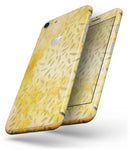 The Grungy Yellow Watercolor Under a Microscope - Skin-kit for the iPhone 8 or 8 Plus