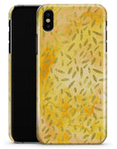 The Grungy Yellow Watercolor Under a Microscope - iPhone X Clipit Case