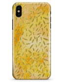 The Grungy Yellow Watercolor Under a Microscope - iPhone X Clipit Case