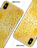 The Grungy Yellow Watercolor Under a Microscope - iPhone X Clipit Case