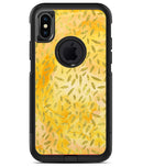 The Grungy Yellow Watercolor Under a Microscope - iPhone X OtterBox Case & Skin Kits