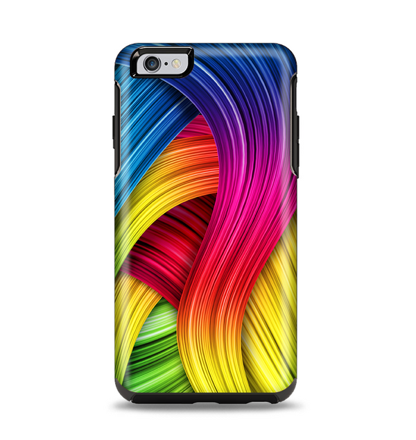 The HD Vibrant Colored Strands Apple iPhone 6 Plus Otterbox Symmetry Case Skin Set