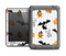 The Halloween Icons Over Gray & White Striped Surface  Apple iPad Air LifeProof Fre Case Skin Set