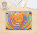 The Hand-Painted Circle Strokes Skin Kit for the 12" Apple MacBook (A1534)