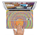 The Hand-Painted Circle Strokes Skin Set for the Apple MacBook Pro 13"   (A1278)