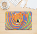 The Hand-Painted Circle Strokes Skin Kit for the 12" Apple MacBook (A1534)