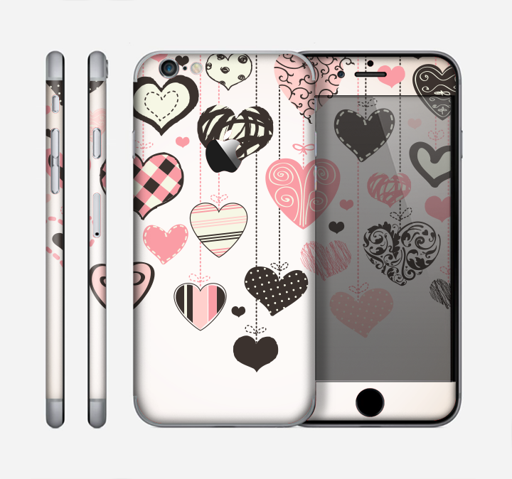 The Hanging Styled-Hearts Skin for the Apple iPhone 6