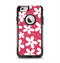 The Hanging White Vector Floral Over Red Apple iPhone 6 Otterbox Commuter Case Skin Set