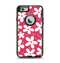The Hanging White Vector Floral Over Red Apple iPhone 6 Otterbox Defender Case Skin Set