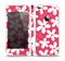 The Hanging White Vector Floral Over Red Skin Set for the Apple iPhone 5