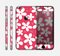 The Hanging White Vector Floral Over Red Skin for the Apple iPhone 6