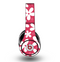 The Hanging White Vector Floral Over Red Skin for the Original Beats by Dre Studio Headphones